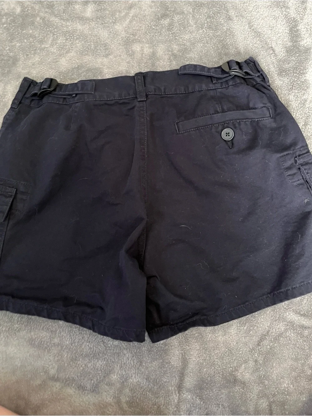 Brandy Melville Black Flat Front Cargo Shorts